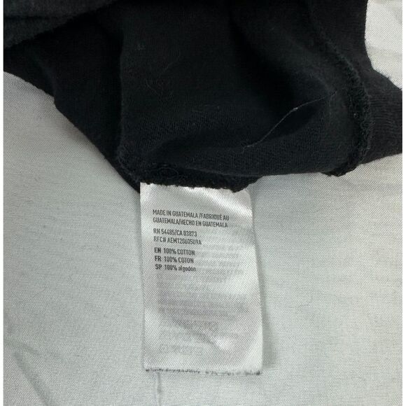 Run DMC T-Shirt Top Women's Size M Black 100% Cotton Crew-Neck Long Sleeves-Y2K - Picture 6 of 8